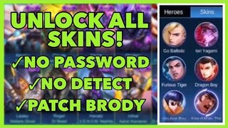 NEW! SKIN SCRIPT UNLOCK ALL SKIN IN MOBILE LEGENDS FOR FREE | LATEST PATCH AAMON | NO BAN, NO DETECT