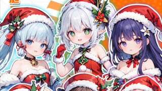 【原神】当角色们穿上圣诞装，你最想和哪位女孩一起过节！