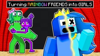 Turning RAINBOW FRIENDS into GIRLS in Minecraft?!
