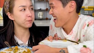 #Wujiang Pickled Mustard Greens Today I'm making him wait until I've finished eating before he gets 