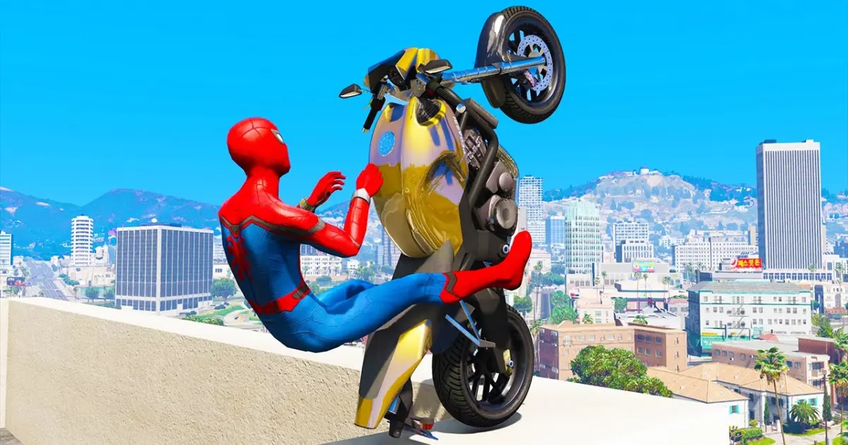 GTA 5 Spiderman Epic Jumps #40 - Spider-Man Stunts & Fails, Gameplay -  Bilibili