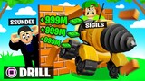 Drilling Through 3,392,018 Walls in Roblox!