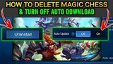 HOW TO DELETE & STOP AUTO UPDATE MAGIC CHESS - MLBB