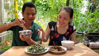 Vợ Chồng Nấu và Ăn Cơm Ngoài Vườn, Làm Nhớ Quê Nhà Quá #206 | Út Đạt Cuộc Sống Nhật