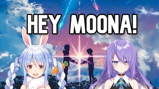 Moona made a story and Pekora tried her best to read it!!!