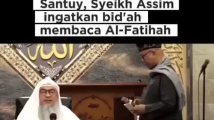 Jazakamulllahu Khairan Syeikh Assim telah menasehati tentang bahanya bid'ah kepada masyarakat awam.