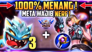 PASTI MENANG! KOMBINASI 2 META HARAM WAJIB NERF !! MAGIC CHESS MOBILE LEGENDS TERBARU