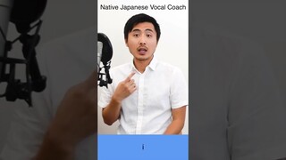 How to sing Japanese songs-5 basic vowels #shorts