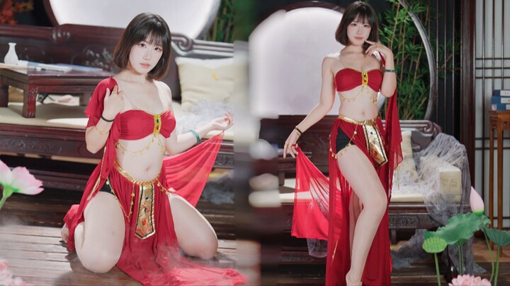 Please… lose yourself in the tender embrace of this exquisitely beautiful dancer! A cup of flower-in