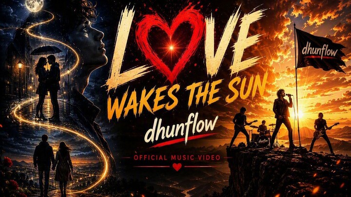 DhunFlow – Love Wakes the Sun | Official Music Video (Melodic Rock Love Song 2026)