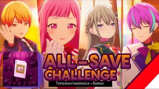 All-save Challenge - Wonderlands x Showtime | Lirik Romaji + Indonesia | Project Sekai