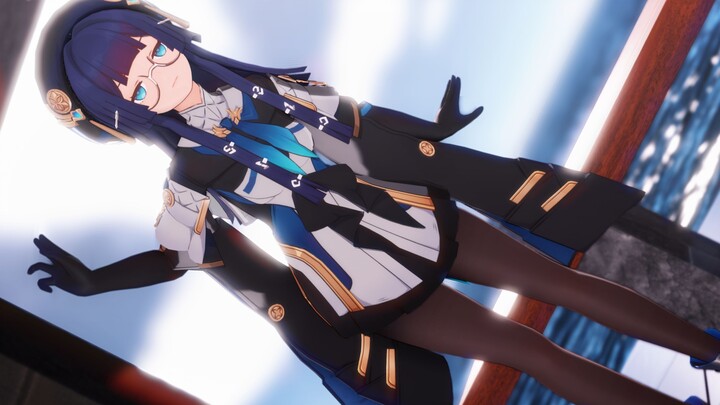 [Honkai Impact: Star Dome Railway MMD] Stoking hitam Pella terbuat dari air~ [Suara asli Baobao]