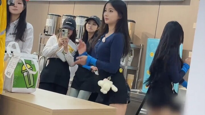 Your bubble tea is still being shaken.