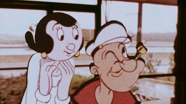 Popeye's Ad Olive Oyl Sings (1975) [4K UPSCALE] Partially Restored