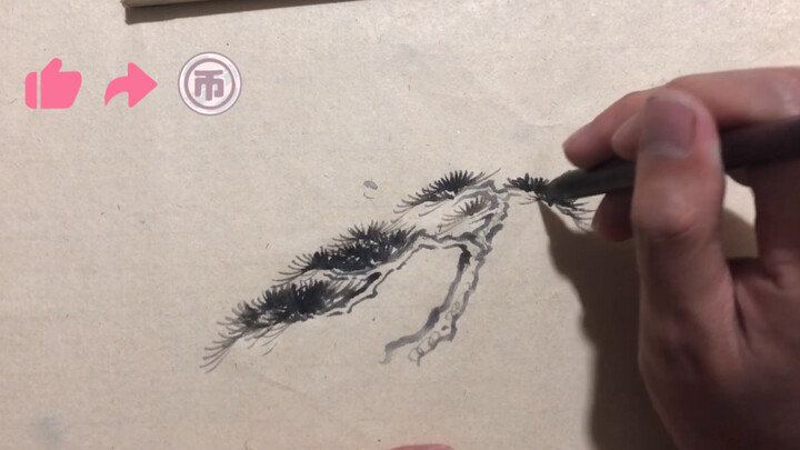 เทคนิคพื้นฐานการวาดภาพทิวทัศน์แบบจีน วิธีวาดใบไม้