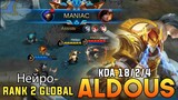 RIP Savage! Aldous Top 1 Global Gameplay - Mobile Legends