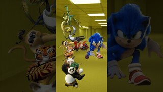 Kung Fu Panda VS Sonic #shorts #kungfupanda #sonic #sonicthehedgehog