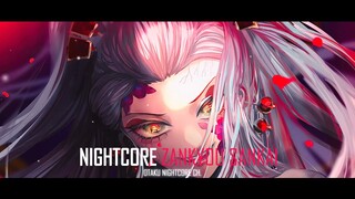 Nightcore - Zankyou Sankai - Aimer【Demon Slayer: Kimetsu no Yaiba Season 2 Opening Full】