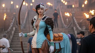 《海贼王》真人版拍摄现场：百兽海贼团台柱