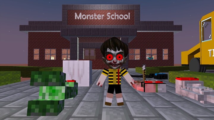 Monster School : HORROR SCARY CHILD CHALLENGE -  Minecraft Animation