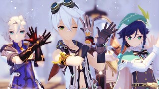 【4K|原神MMD】班尼特终于报上名啦！【提瓦特少年团·第四期|蒙德组】【温迪 · 班尼特 · 阿贝多 · 雷泽】『MINIMANIMO』