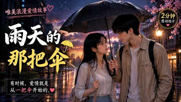 《一把伞，一场心动》 ❤️☔