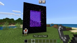 this is not an ordinary minecraft nether portal