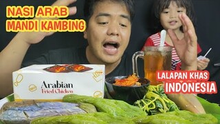 NASI ARAB MANDI KAMBING PAKAI LALAPAN KHAS INDONESIA DAN SAMBEL SEAFOOD