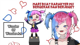 AYO BUAT KARAKTER MU JOGET | WONDER OF WONDER ART