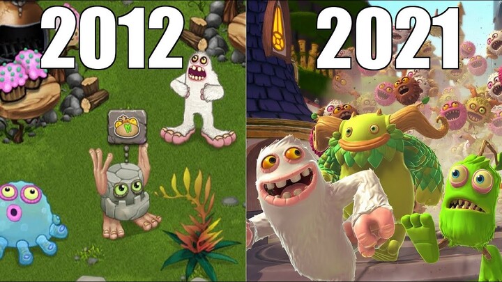 Evolution of My Singing Monsters Games [2012-2021]