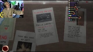 xQc finds an easter egg of himself in a scary game