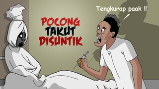 Pocong Takut Disuntik - Kartun Hantu Lucu