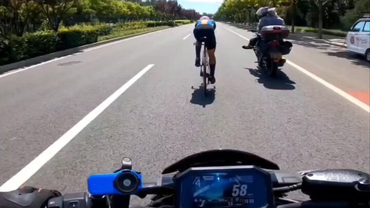 At that moment, I felt like I was a motorcycle too.