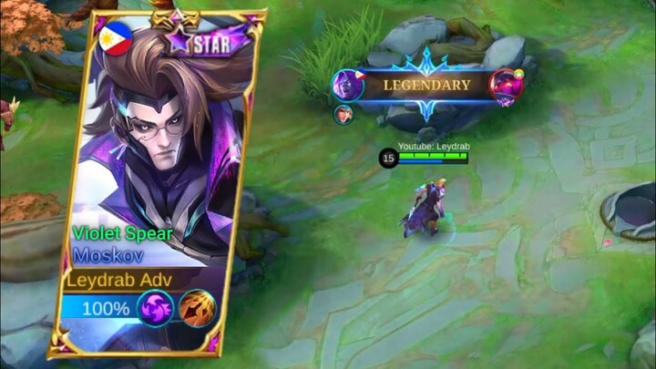 Moskov New Upcoming Starlight Skin | Violet Spear Gameplay | Mobile Legends: Bang Bang