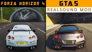 Forza Horizon 4 Car Sound Vs GTA 5 Real Car Sound Mod