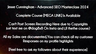 Jesse Cunningham  course - Advanced SEO Masterclass 2024 download