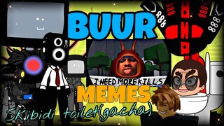 Skibidi toilet(gacha) react to Buur ROBLOX Funny Moments(MEMES)/gacha