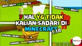 7 HAL YG TIDAK KALIAN SADARI DI MINECRAFT! 1.14 UPDATE!