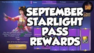 SEPTEMBER STARLIGHT PASS REWARDS | Mobile Legends: Bang Bang!