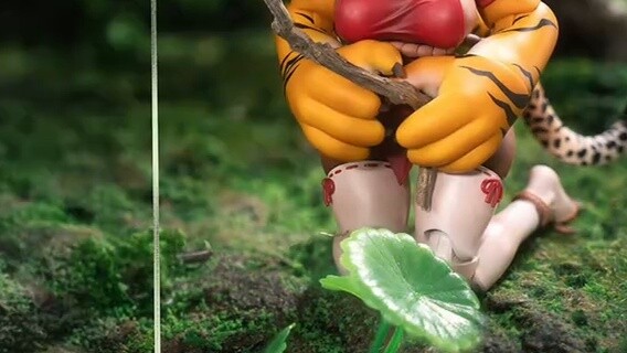 Tiger tank! Biologically speaking. Snail-shell tiger girl Jialu.