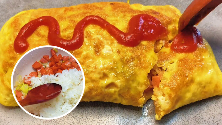Omurice Recipe for Juniors. Zero Difficulty in Folding. Worth Trying!