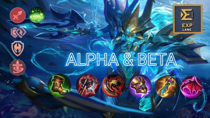 MLBB ALPHA & BETA | exp lane