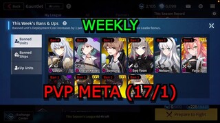 Luận bàn Meta PvP (17/1). Lại tiếp tục leo rank bằng team Meta