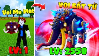 Zeno Thử Thách 100 Ngày Ăn Trái Voi Mammoth BẤT TỬ trong Blox Fruit Update 20