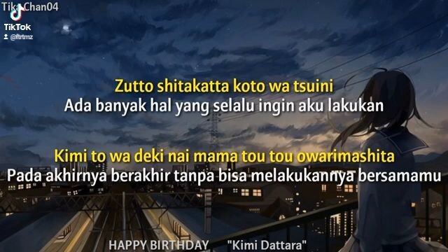 Kimi dattara - Happy birthday sub indo