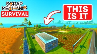 The BEST Place to Build Your Farm in Scrap Mechanic Survival