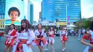 【大洋洲】【澳大利亚】在澳大利亚广场跳舞为中国加油--《寄明月》