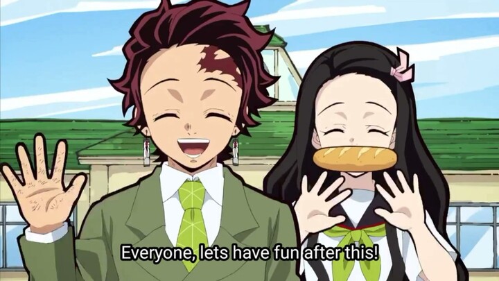 POV: Tanjiro and Nezuko are waving you goodbye for 50 seconds straight