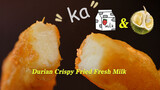 【Food】Making crispy fried milk with durian