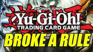 Yu-Gi-Oh! Broke A Rule